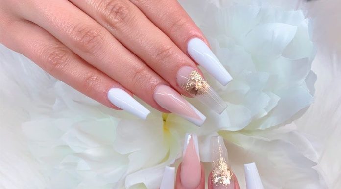 Unghii cu gel rosii balerina: modele de unghii elegante si feminine